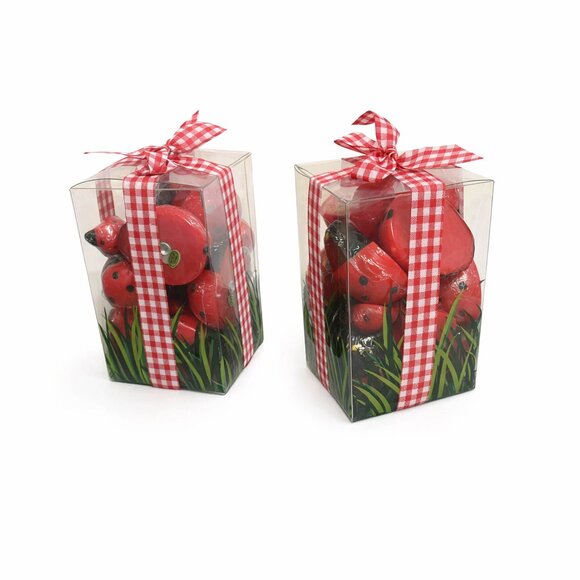 Crate & Barrel Ladybug Floating Candles Set of 18 x 2 packages =36 Candles NWT - Picture 2 of 5